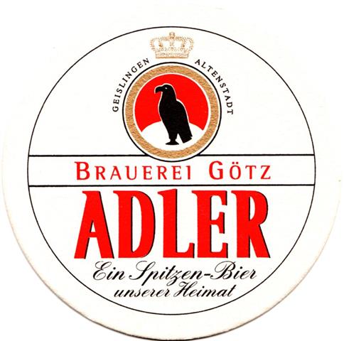 geislingen gp-bw adler rund 2a (215-u ein spitzenbier) 